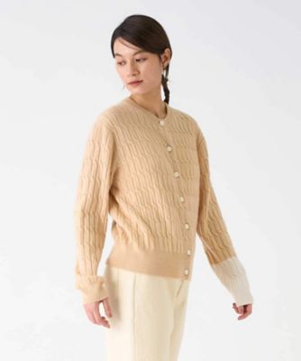 カシミヤ ケーブル編みニットカーディガン | LANVIN COLLECTION (Women