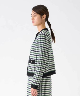 千鳥柄ニットジャケット | LANVIN COLLECTION (Women)/ランバン
