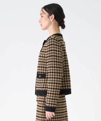 千鳥柄ニットジャケット | LANVIN COLLECTION (Women)/ランバン