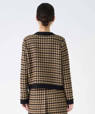千鳥柄ニットジャケット | LANVIN COLLECTION (Women)/ランバン