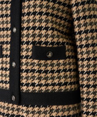 千鳥柄ニットジャケット | LANVIN COLLECTION (Women)/ランバン