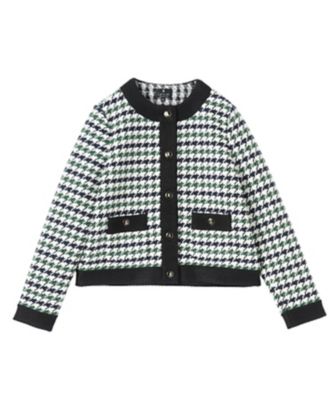 千鳥柄ニットジャケット | LANVIN COLLECTION (Women)/ランバン