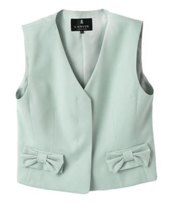 ＜LANVIN COLLECTION (Women)＞ウールリボンベスト