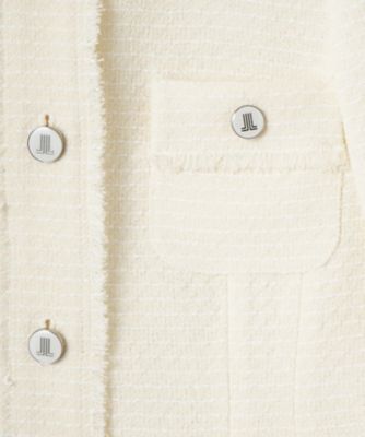 ファンシーツィードノーカラージャケット | LANVIN COLLECTION (Women