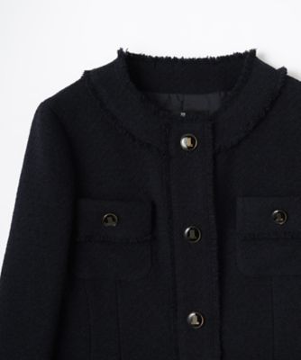 ファンシーツィードノーカラージャケット | LANVIN COLLECTION (Women