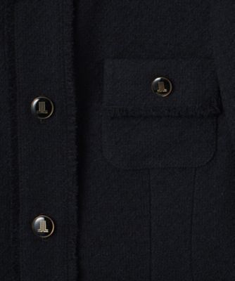 ファンシーツィードノーカラージャケット | LANVIN COLLECTION (Women