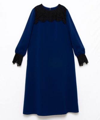 ＜LANVIN COLLECTION (Women)＞レース切り替えワンピース