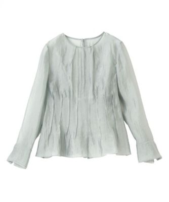 ＜LANVIN COLLECTION (Women)＞オーガンジーナイロンブラウス