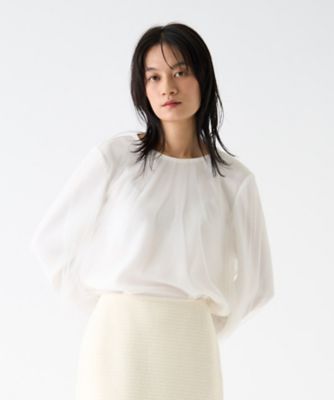 ＜LANVIN COLLECTION (Women)＞チュールレイヤーブラウス