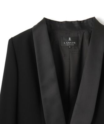 名作 LANVIN ランバン ニットダブルテーラードジャケット