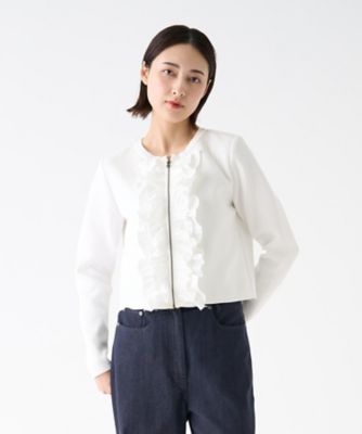 フロントラッフルニットジャケット