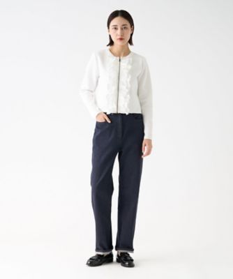 フロントラッフルニットジャケット