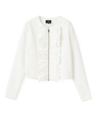 フロントラッフルニットジャケット