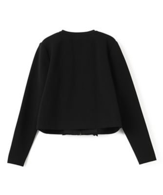 フロントラッフルニットジャケット
