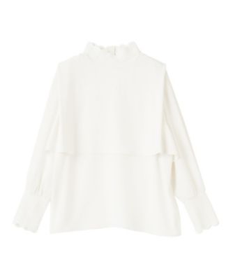 ＜LANVIN COLLECTION (Women)＞バックサテンブラウス