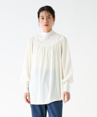 THE YOn（ザヨン）の「ランダムギャザーチュールシアートップス