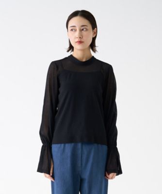 フリルカフスニット