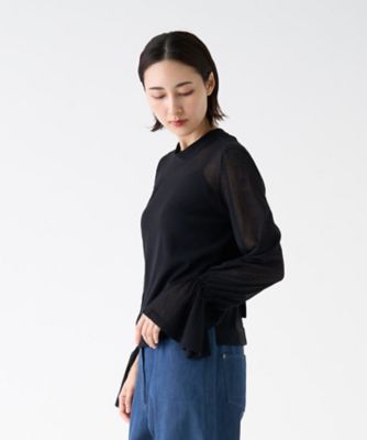 フリルカフスニット