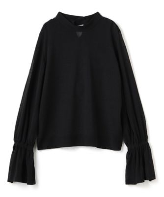 フリルカフスニット