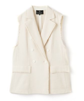 ＜LANVIN COLLECTION (Women)＞ツイードフリンジジャケット
