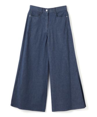 ＜LANVIN COLLECTION (Women)＞ストレッチワイドデニムパンツ