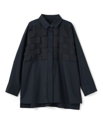 ＜LANVIN COLLECTION (Women)＞ブレイドグログランシャツブラウス