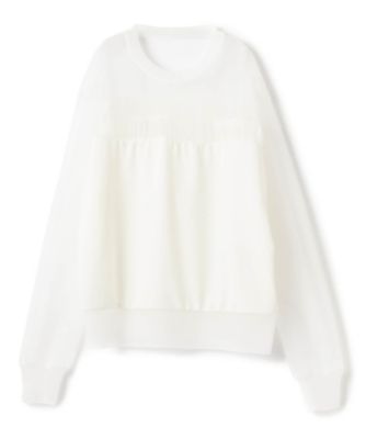 ＜LANVIN COLLECTION (Women)＞シアーナイロンカットソー
