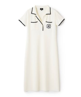 ＜LANVIN COLLECTION (Women)＞パイピングスキッパーニットワンピース