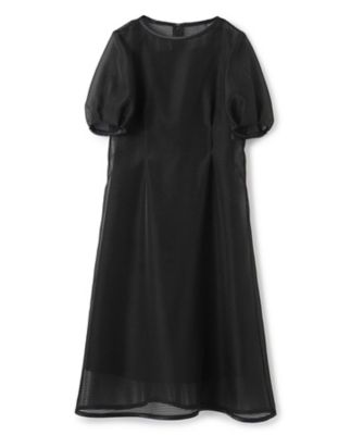 ＜LANVIN COLLECTION (Women)＞シアーボーダーワンピース