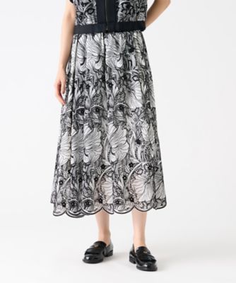 エンブロイダリースカート | LANVIN COLLECTION (Women)/ランバン
