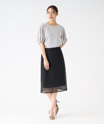 シアーボーダースカート | LANVIN COLLECTION (Women)/ランバン