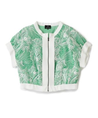 ＜LANVIN COLLECTION (Women)＞エンブロイダリージップアップブラウス