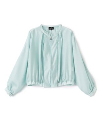 ＜LANVIN COLLECTION (Women)＞オーガンジージップアップブラウス