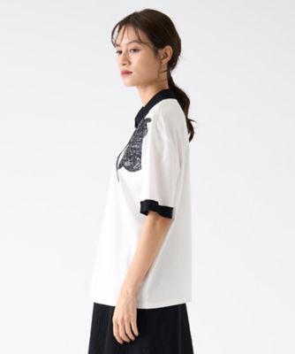 美品　ランバン　トップス　38 フラワー刺繍トップス | LANVIN COLLECTION (Women)/ランバン