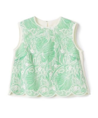 ＜LANVIN COLLECTION (Women)＞エンブロイダリードッキングニット