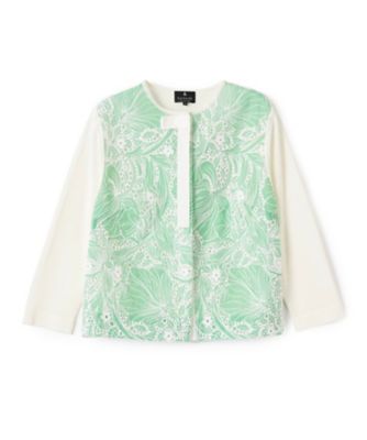 ＜LANVIN COLLECTION (Women)＞エンブロイダリードッキングカーディガン