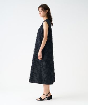 リボンジャガードワンピース リボンレリーフジャガードワンピース | LANVIN COLLECTION (Women