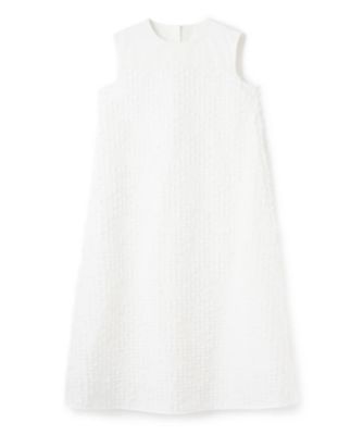 ＜LANVIN COLLECTION (Women)＞リボンレリーフジャガードワンピース