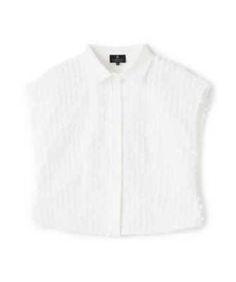 ＜LANVIN COLLECTION (Women)＞リボンレリーフジャガードブラウス