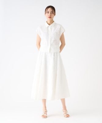 【美品】LANVIN ランバンコレクション ブラウス パフスリーブ シルク キュプラシルクセーラーカラーブラウス|LANVIN COLLECTION