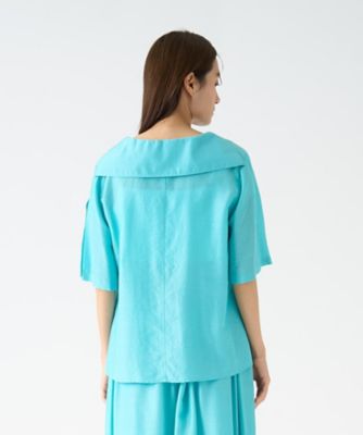 キュプラシルクセーラーカラーブラウス | LANVIN COLLECTION (Women