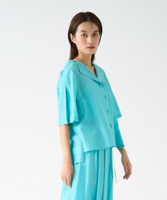 キュプラシルクセーラーカラーブラウス | LANVIN COLLECTION (Women