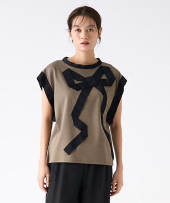 ちゃま グログランリボン カットソー38 グログランリボンカットソー | LANVIN COLLECTION (Women)/ランバン