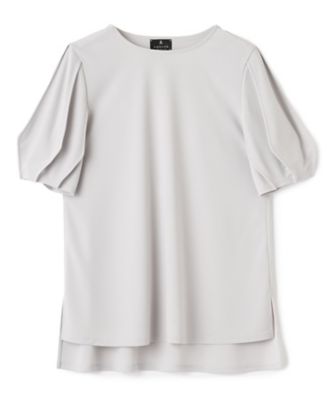 【SALE】LANVIN COLLECTION (Women)/ランバンコレクション ランタンスリーブカットソー 92ライトグレー トップス【三越伊勢丹/公式】