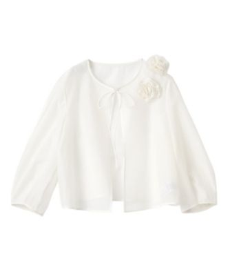 ＜LANVIN COLLECTION (Women)＞フラワーモチーフオーガンジージャケット