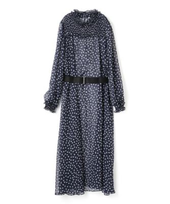 ＜LANVIN COLLECTION (Women)＞プリントシフォンワンピース