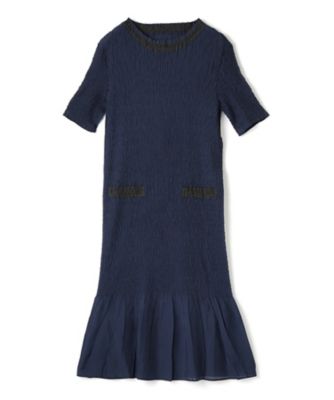 刺繍プリーツワンピース