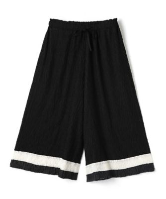 LANVIN COLLECTION (Women)/ランバンコレクション 刺繍プリーツワイドパンツ 98グレー パンツ・ズボン【三越伊勢丹/公式】