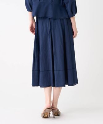 美品　ランバンコレクション　スカート　フォクシー　ルネ ワッシャーフレアスカート | LANVIN COLLECTION (Women