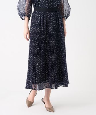ランバン LANVIN ドット柄プリーツスカート ランバン LANVIN ドット柄プリーツスカート スカート | LANVIN